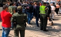 Captura de policías en Medellín