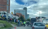Accidente en el norte de Bogotá