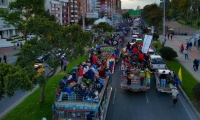 Llegada de la Minga a Bogotá.