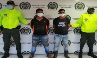 Presuntos extorsionistas capturados en Zona Bananera.