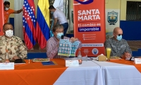 Carlos Holmes Trujillo, durante el Consejo de Seguridad extraordinario en Santa Marta.