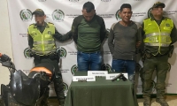 Hombres capturados en Guamal.