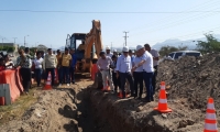 Inicio de la obra de habilitación de la línea de conducción sur - norte del acueducto. 