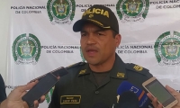 El coronel Samir Pava, comandante de la Policía del Magdalena.