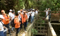 Canal de captación de planta de tratamiento El Roble