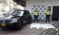 Marihuana incautada en Zona Bananera.