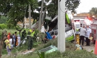 Accidente de bus en Valle del Cauca.