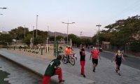 Actividad deportiva en cuarentena.
