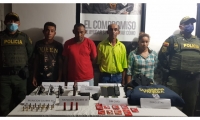 Fueron capturados por una trocha del corregimiento de Monterrubio. 