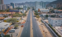 Así avanza la doble calzada del Rodadero.