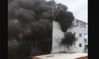 Incendio en edificio de Kevin Flórez