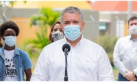El Presidente Duque estuvo este sábado en Cali.
