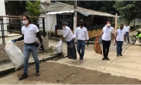 Essmar, Dadsa y Udep, recogieron más de 3 toneladas de material aprovechable en Minca.