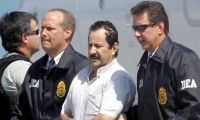 Hernán Giraldo al momento de su extradición.
