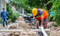 Obras en el barrio Martha Abello.