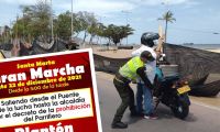 Los mototaxistas están convocando a protestas en Santa Marta.
