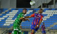 Acciones del partido entre el Unión y el Quindío.