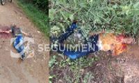 Las víctimas quedaron tiradas en la carretera.