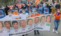 Esta es la pancarta que paseó Fuerza Ciudadana en las marchas. 