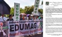 Edumag ratifica apoyo al paro nacional.