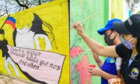 La obra plasmada en las paredes exteriores de la Alma Mater describe las emociones que vive la juventud en el marco del paro nacional.