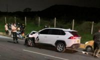 El vehículo implicado en el accidente.