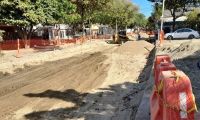 Obras de malla vial en Santa Marta