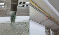 En el último robo se llevaron parte de los cables de energía del colegio. 