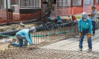 Obras en la carrera 19.