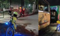 En la noche del sábado lanzaron granadas a la flota de buses en Barranquilla.