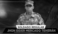 Soldado fallecido en los ataques.