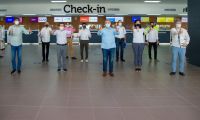 Visita de Duque al aeropuerto de Barranquilla.