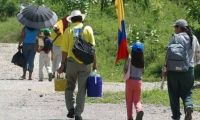 Desplazamiento forzado en Colombia.