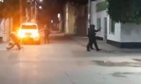 Los atracadores se enfrentaron a la Policía.