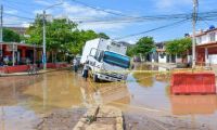 Incidente de vehículo en la avenida Tamacá.