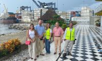 John Nass, CEO del Gulf Port, durante su visita al Puerto de Santa Marta.