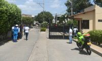 Conjunto residencial donde fueron descubiertas las viviendas.