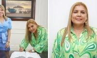  Karina Isabel Chávez y la alcaldesa Johnson