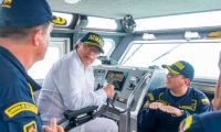 Presidente Gustavo Petro en el buque 