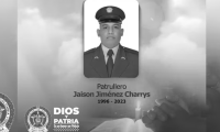 Patrullero Jaison Jiménez Charrys.