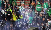 Los disturbios se presentaron en la tribuna sur del estadio Atanasio Girardot.