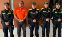 Los 4 coronoles que liderarán la seguridad de Santa Marta y el secretario de Seguridad.