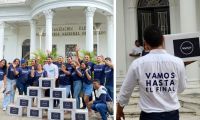 Entrega de firmas recolectadas para ser candidato a la Alcaldía de Santa Marta