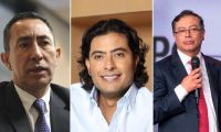 Ricardo Roa, Nicolas Petro y el presidente,Gustavo Petro.