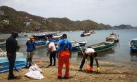 Limpieza en las playas de 'Los Cocos' y Taganga'