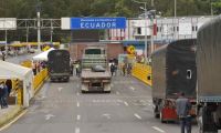 Frontera entre Colombia y Ecuador.