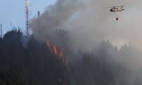 Incendio forestal en Bogotá.