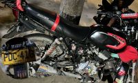 Motocicleta del accidente. 