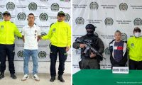 Libardo Elías Navarro, alias Chipilín, y Andrés Felipe Pacheco, alias El Gato.