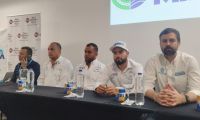 imagen de la rueda de prensa donde se presentó oficialmente la media maratón. 